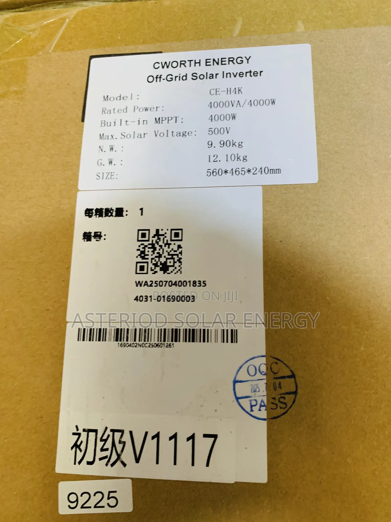 4kva 24volts Cworth Off Grid Solar Inverter