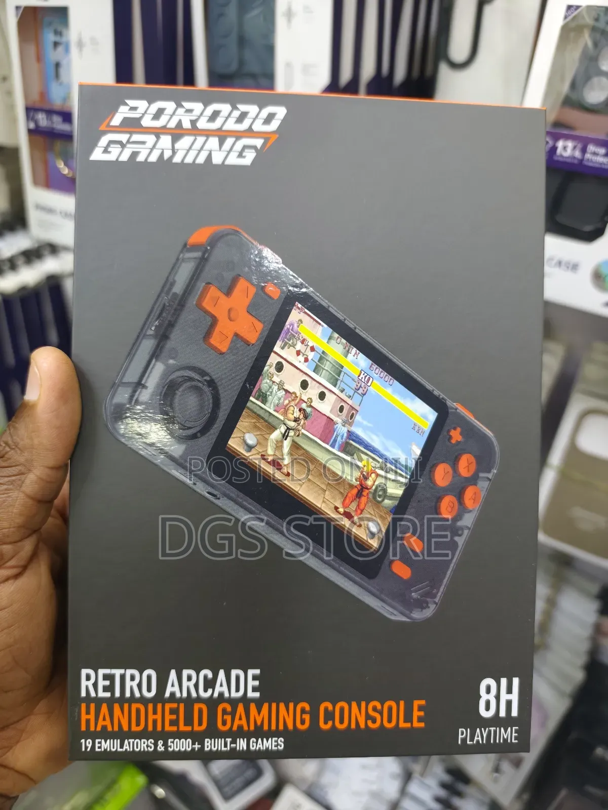 Porodo Gaming Retro Arcade 8h Play Time Handheld Console