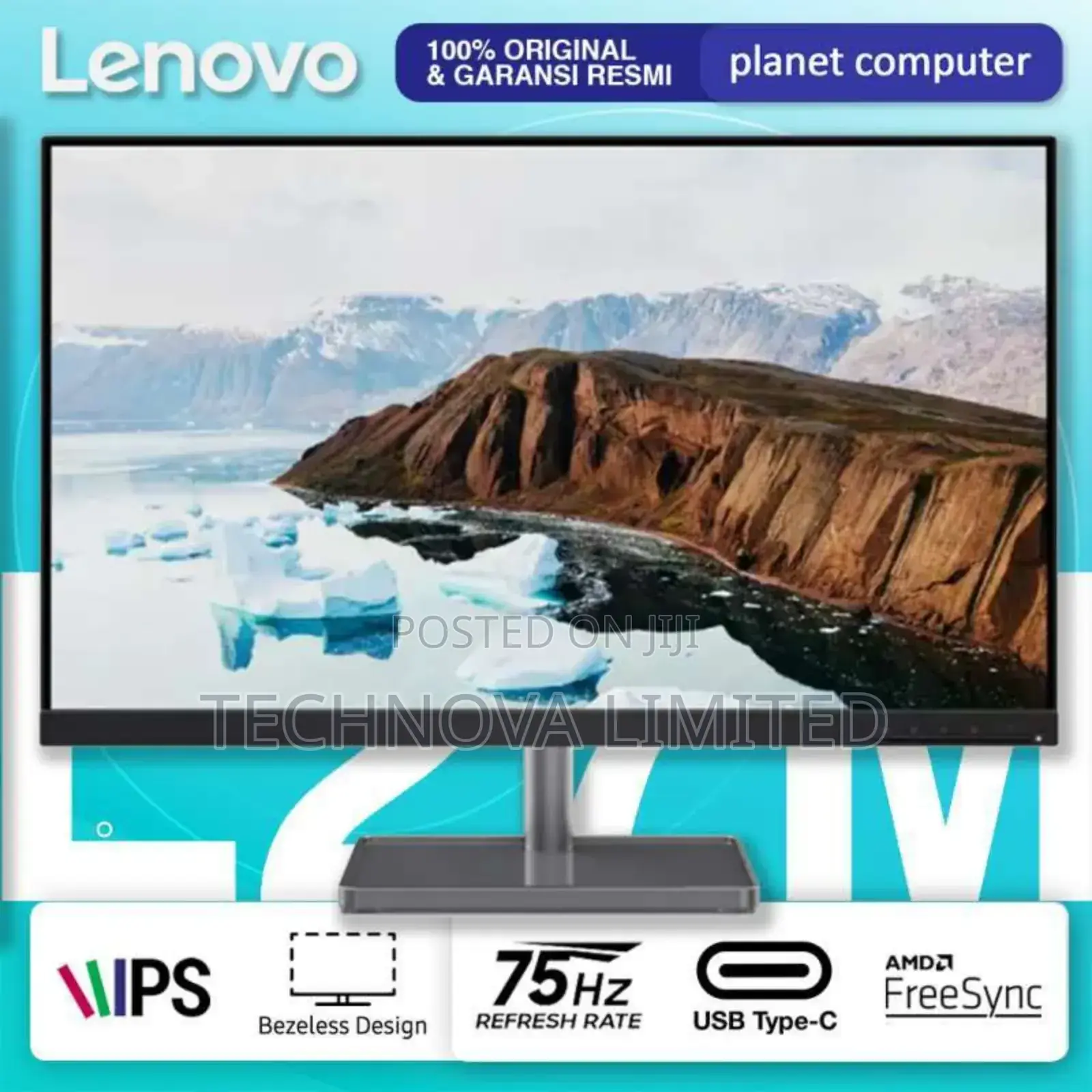 Lenovo L27m-30 27-Inch Ips FHD 75hz Monitor Usb Type-C