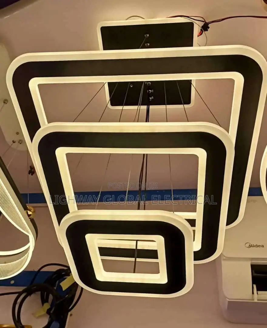 Led Acrylic Square Chandelier