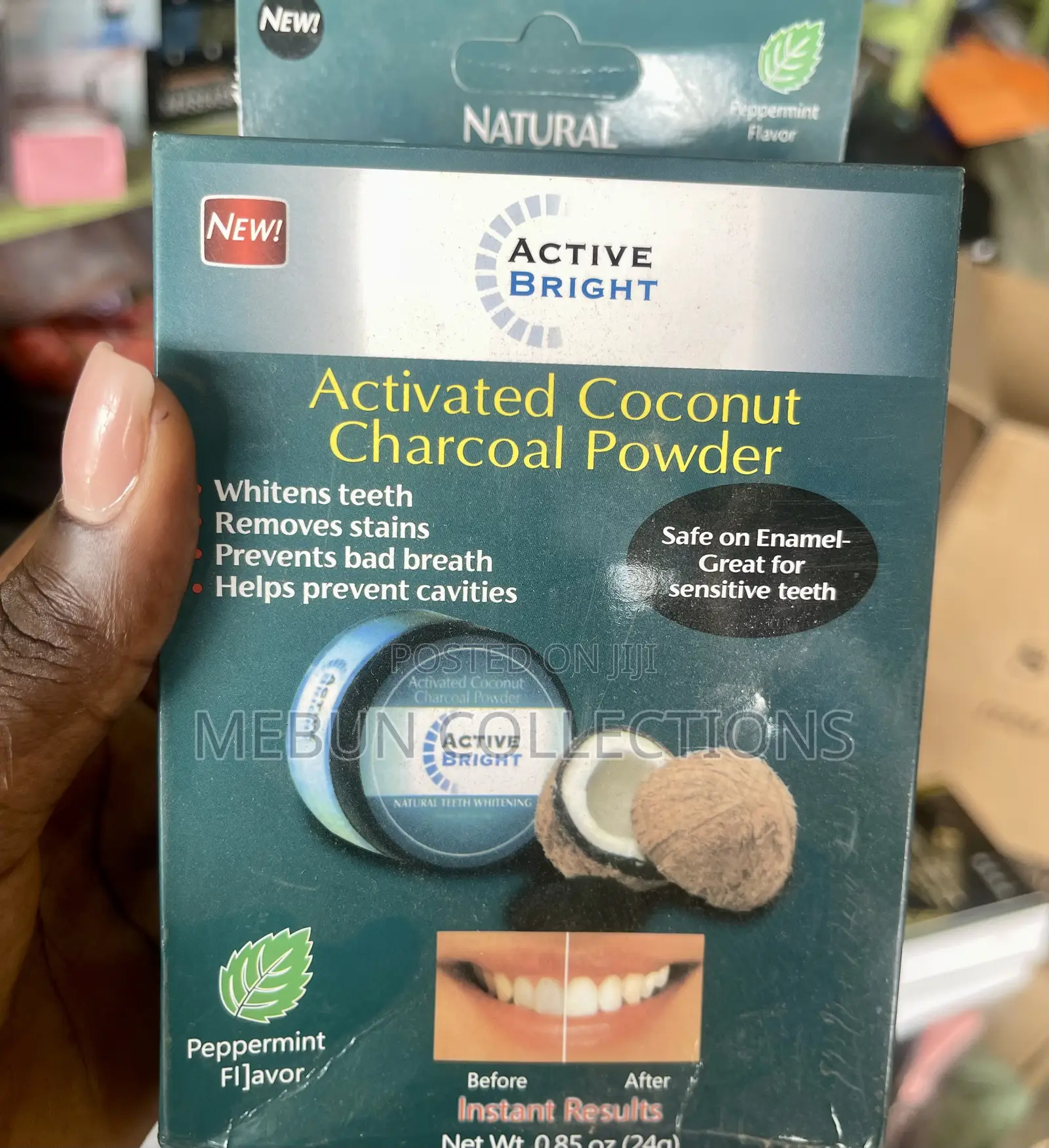 Teeth Whitening Bright Activated Coconut Charcoal Powder