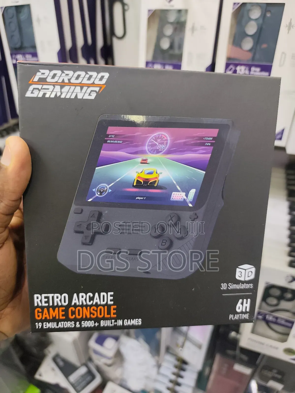 Porodo Gaming Retro Arcade 6h Play Time Game Console