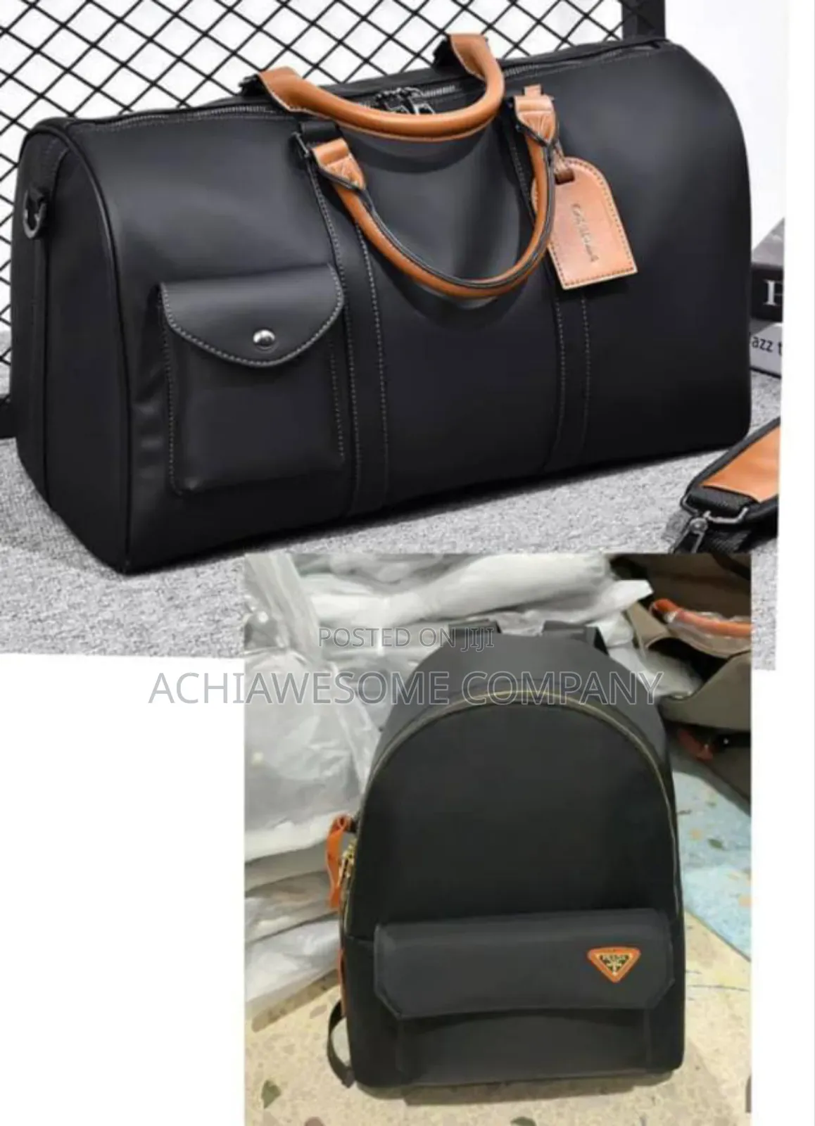 Quality Leather Duffle Bag And Backpack