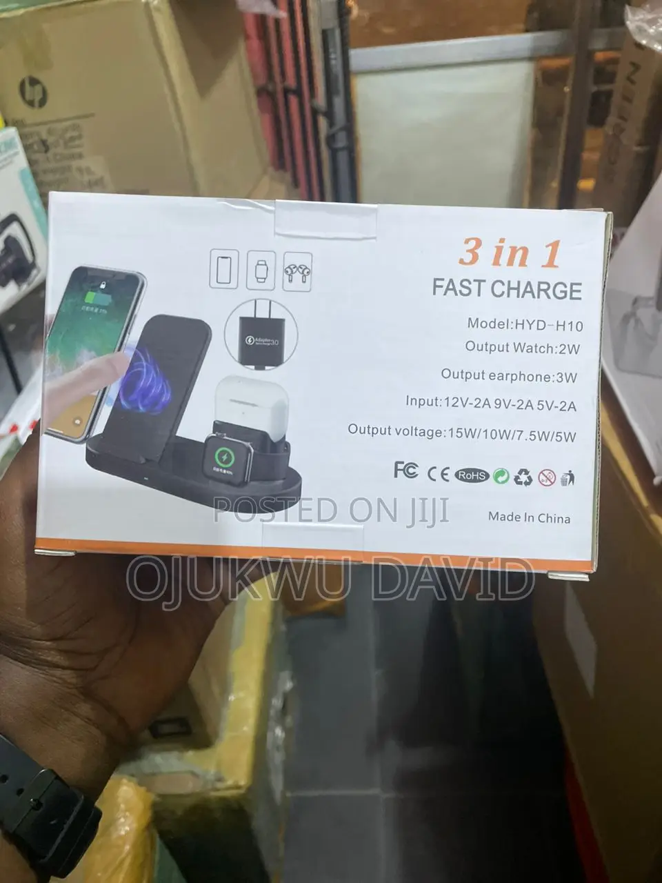 3 in 1 Fast Wireless Charger Dock Station