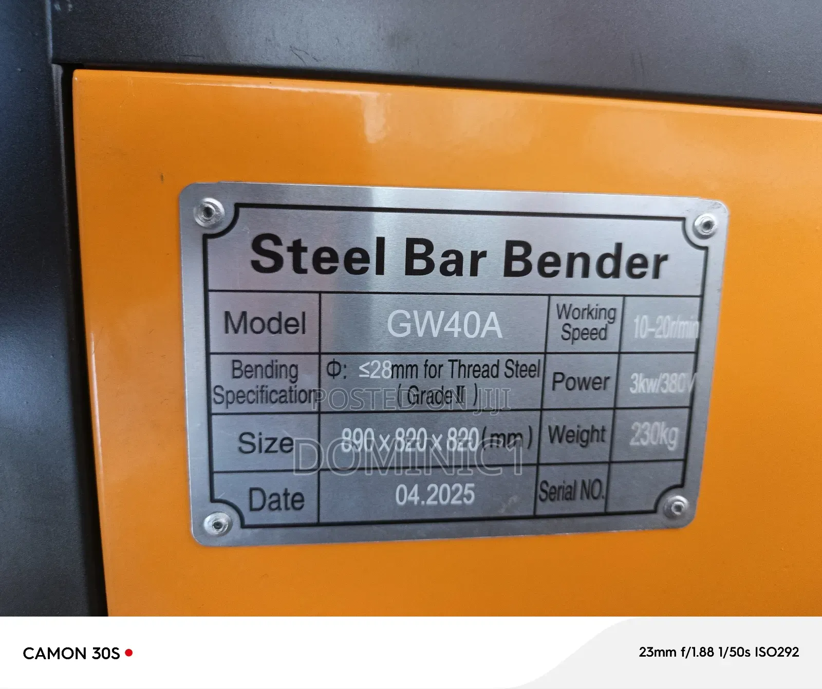 Road Bender Gw40a Electric Machine
