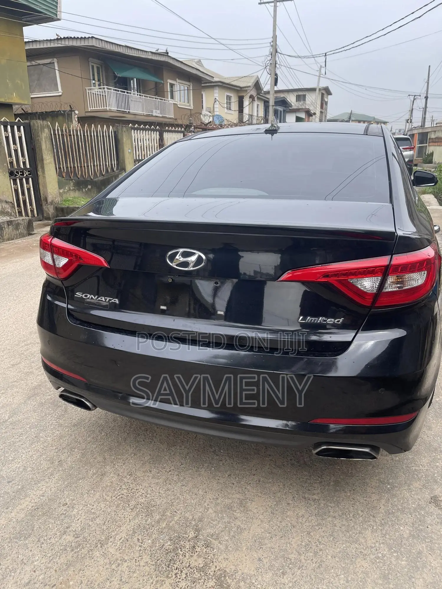 Hyundai Sonata Limited 2.0T Seban (2.0L 4cyl 6A) 2016 Black