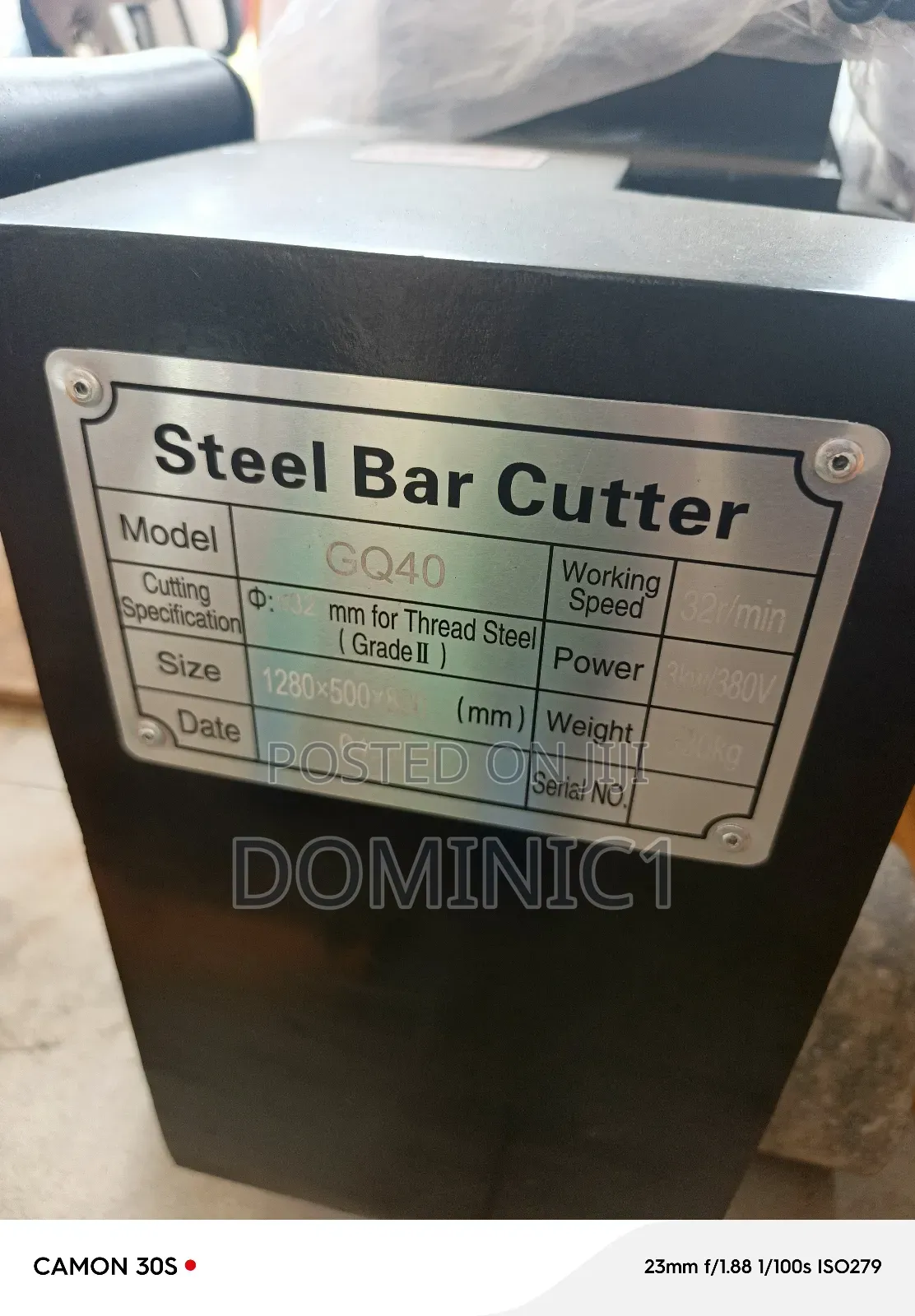 Rod Cutter Gq40mm Electric Heavy Duty
