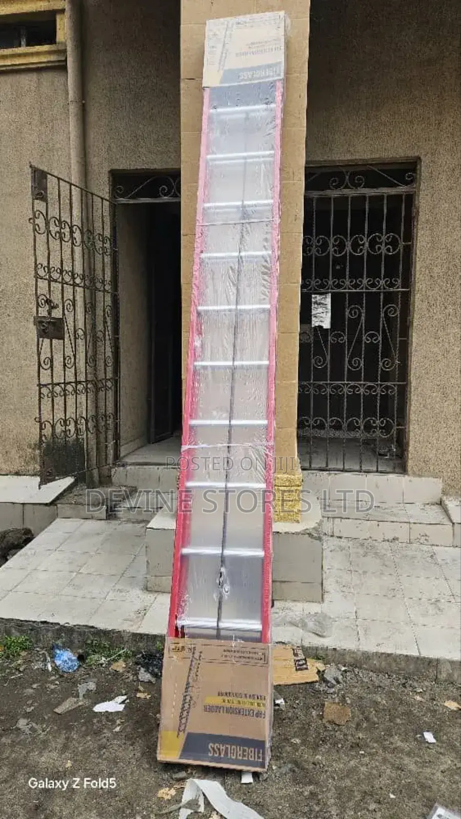 12x2 Fibreglass Electrical Ladder(24 Steps)