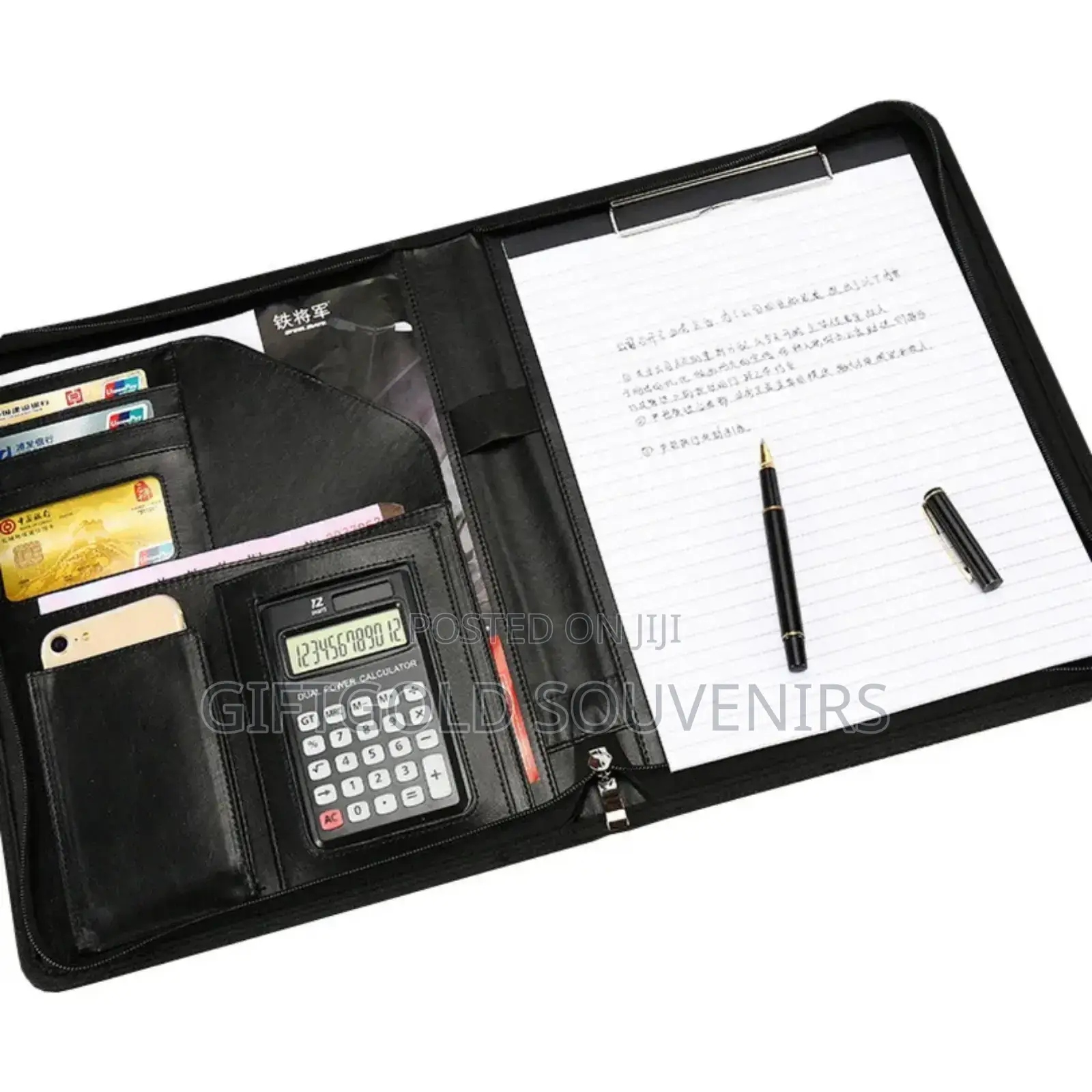 Leather Business Document File Folder