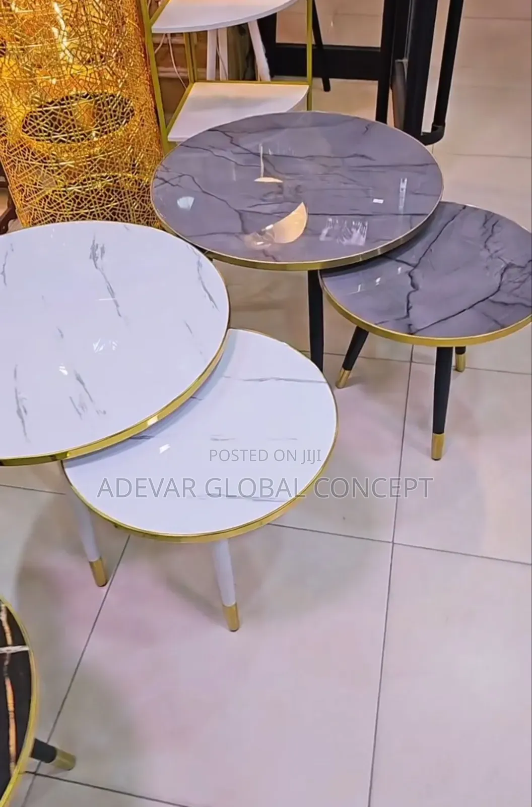 2in1 Round Center Table - Swipe for More Colours Available