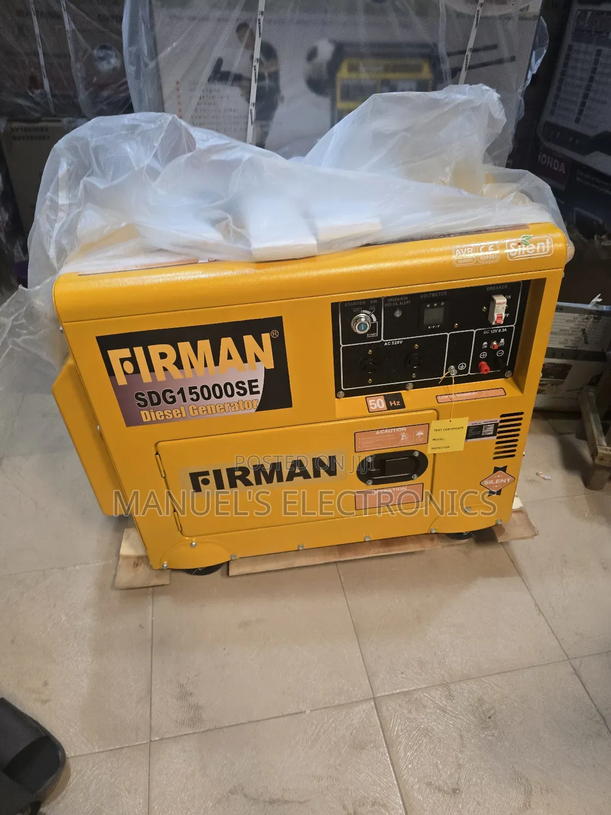 (12.5kva)Firman Diesel Soundproof Generator 100%Copper Coil