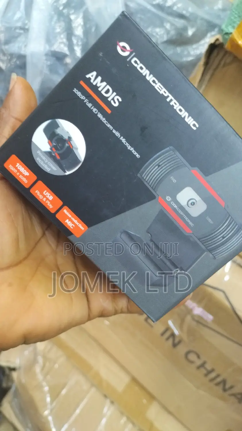 Conceptronic Amdis 1080p Full Hd Webcam With Microphone