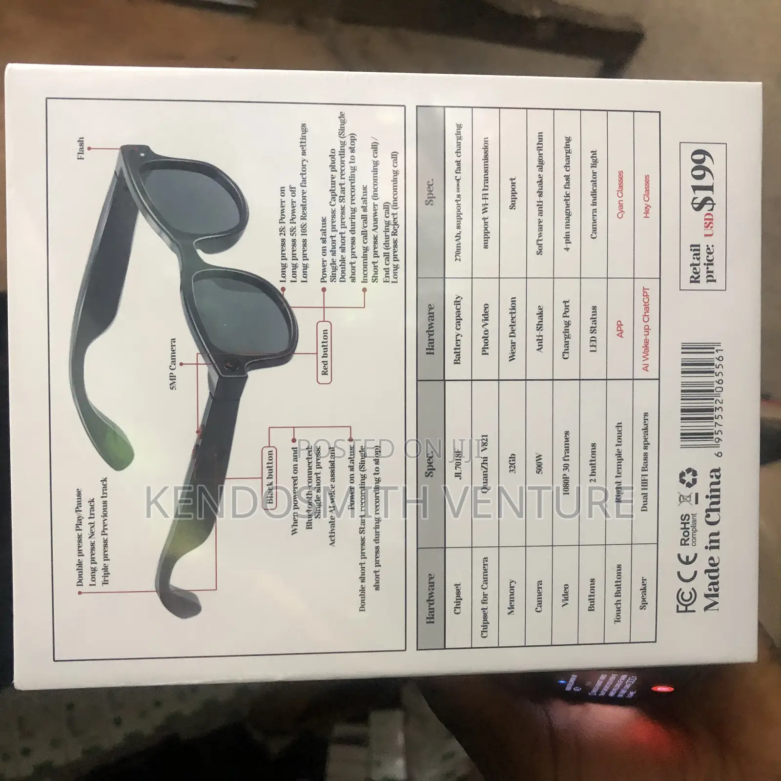  Ai Smart Glass (Model: Aimb-G1) – Your Smart Assistant in Style! 