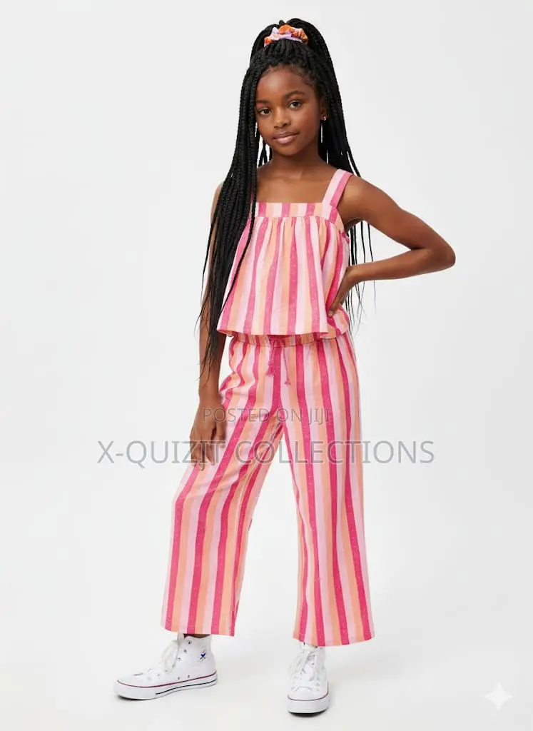 Girls's Sunset Stripe Cami and Pants Set (8y-10y)