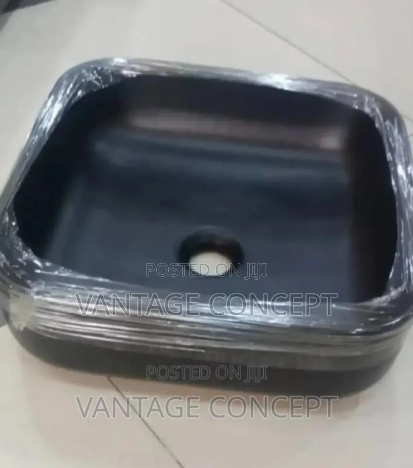 Matt Black Countertop Washing Hand Basin