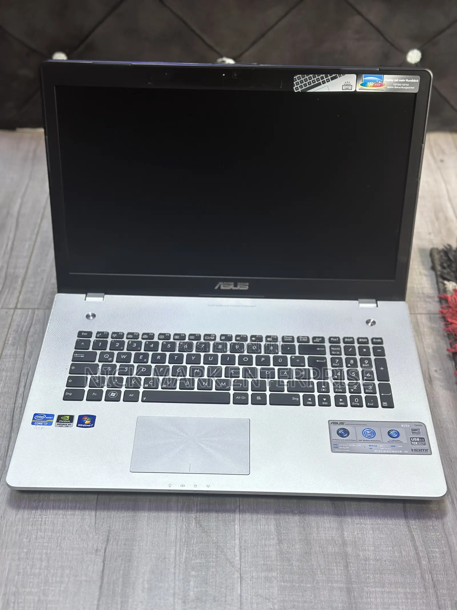Laptop Asus N76VM 8GB Intel Core i7 HDD 500GB