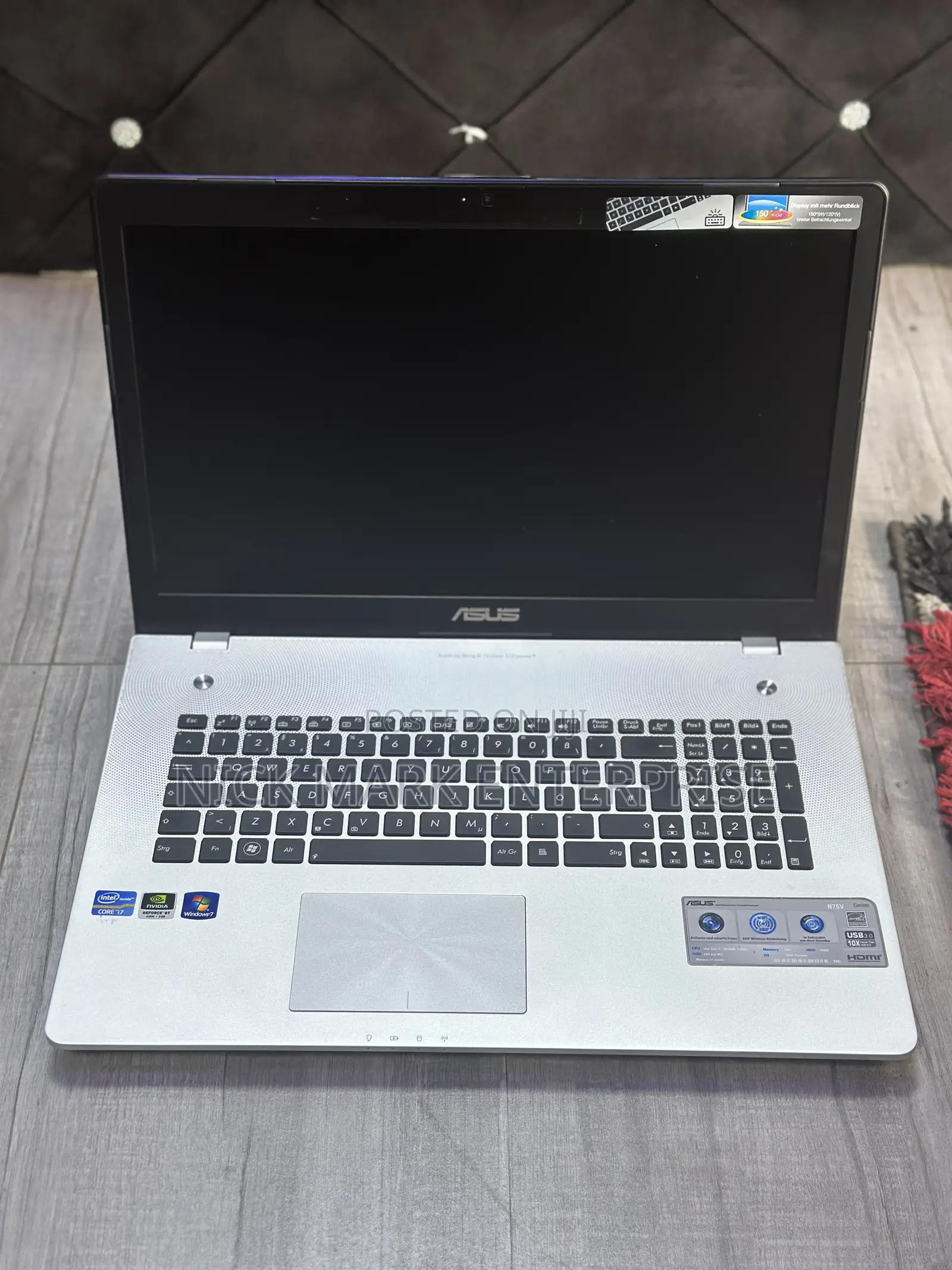 Laptop Asus N76VM 8GB Intel Core i7 HDD 500GB