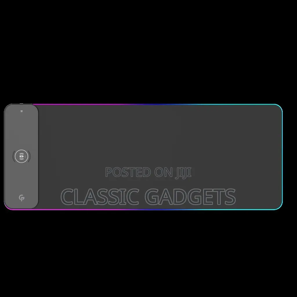 Porodo Gaming RGB Gaming Mouse Pad With 15w Fast Wireless Charger