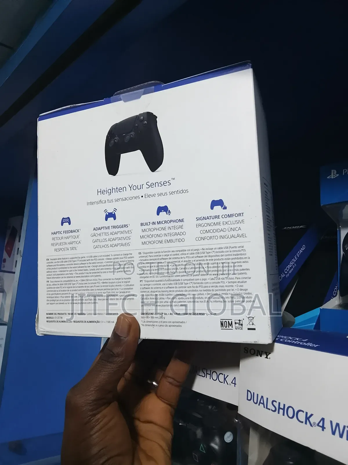 Sony Ps5 Controller- Dualsense Wireless Pad- Playstation 5- Black