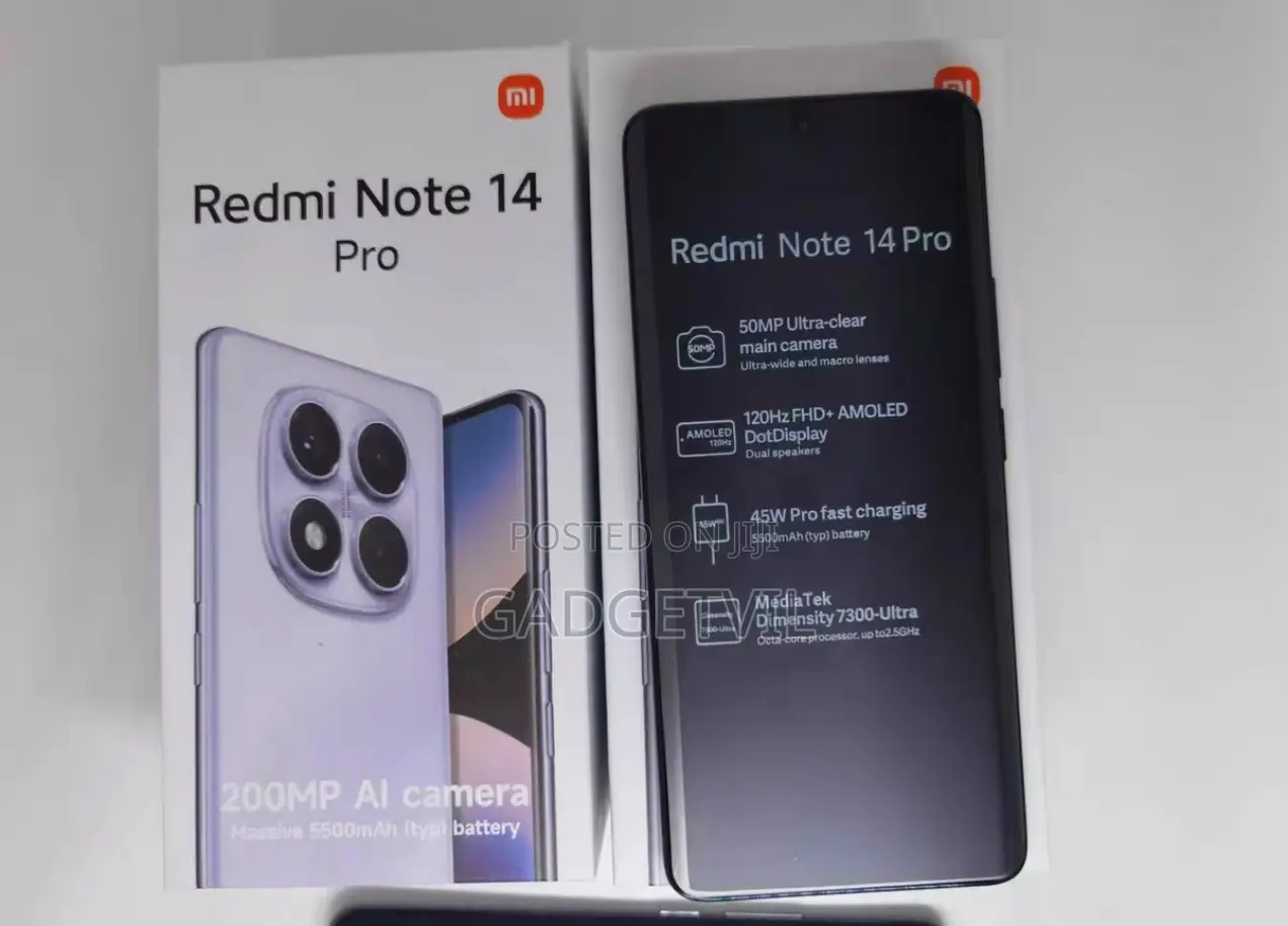 New Xiaomi Redmi Note 14 Pro 5G 512 GB Black