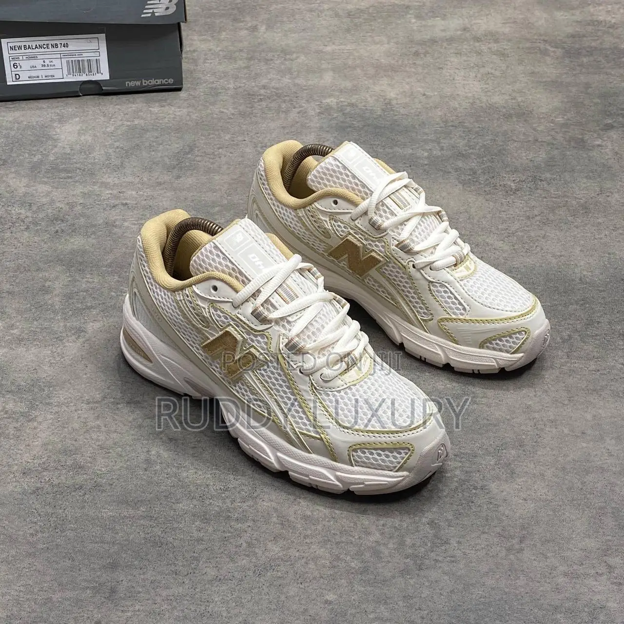 New Balance 740 Beige Tan Sneakers 