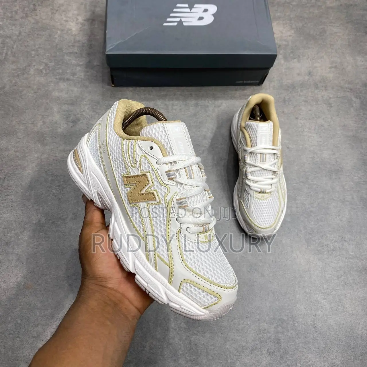 New Balance 740 Beige Tan Sneakers 