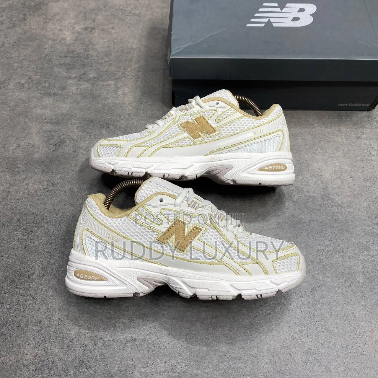 New Balance 740 Beige Tan Sneakers 