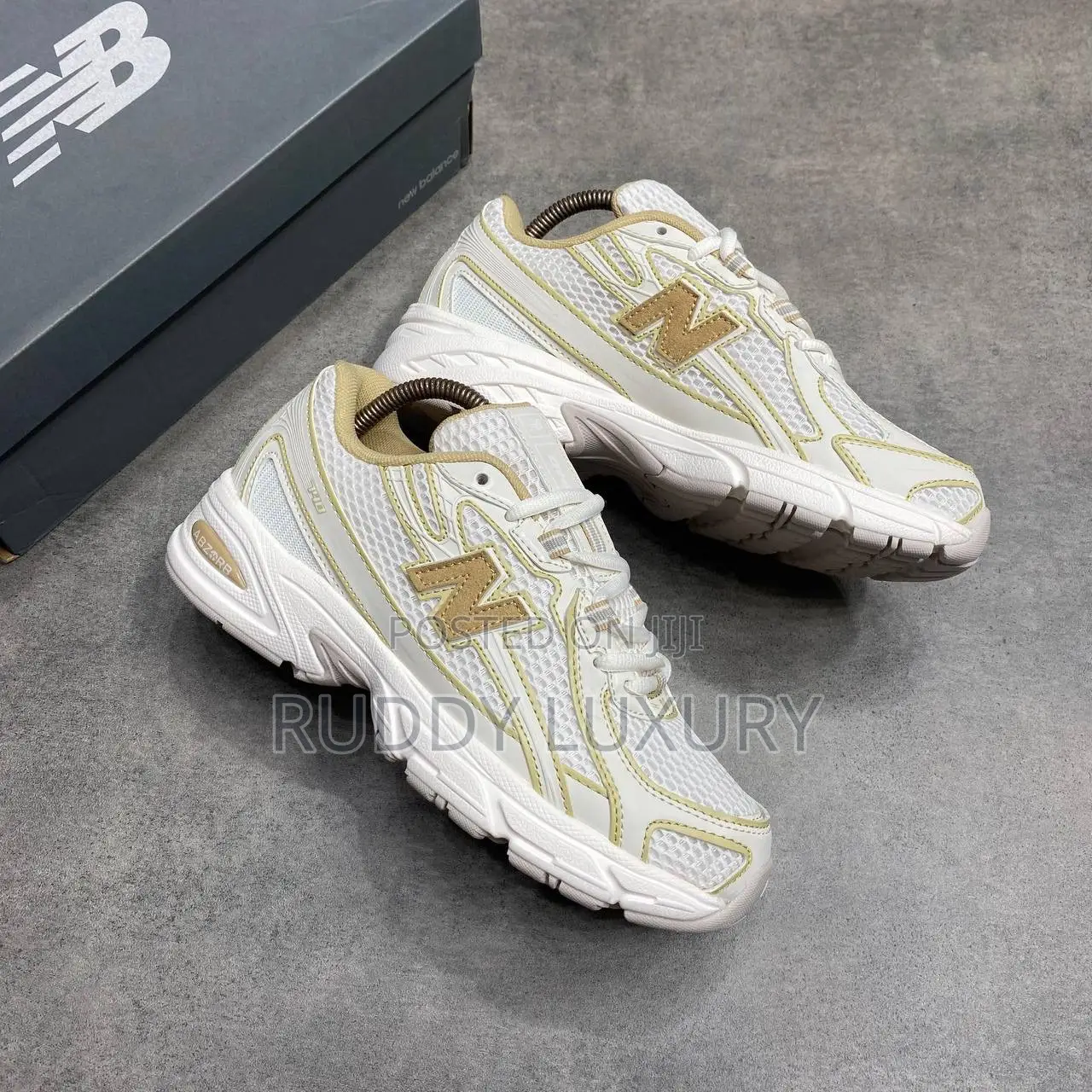 New Balance 740 Beige Tan Sneakers 