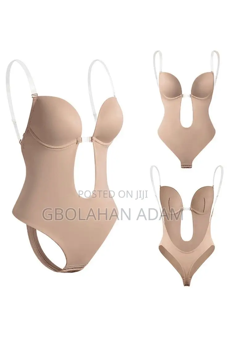 Invisible Bra Strap Deep Backless Shapewear Tummy Body Shaper