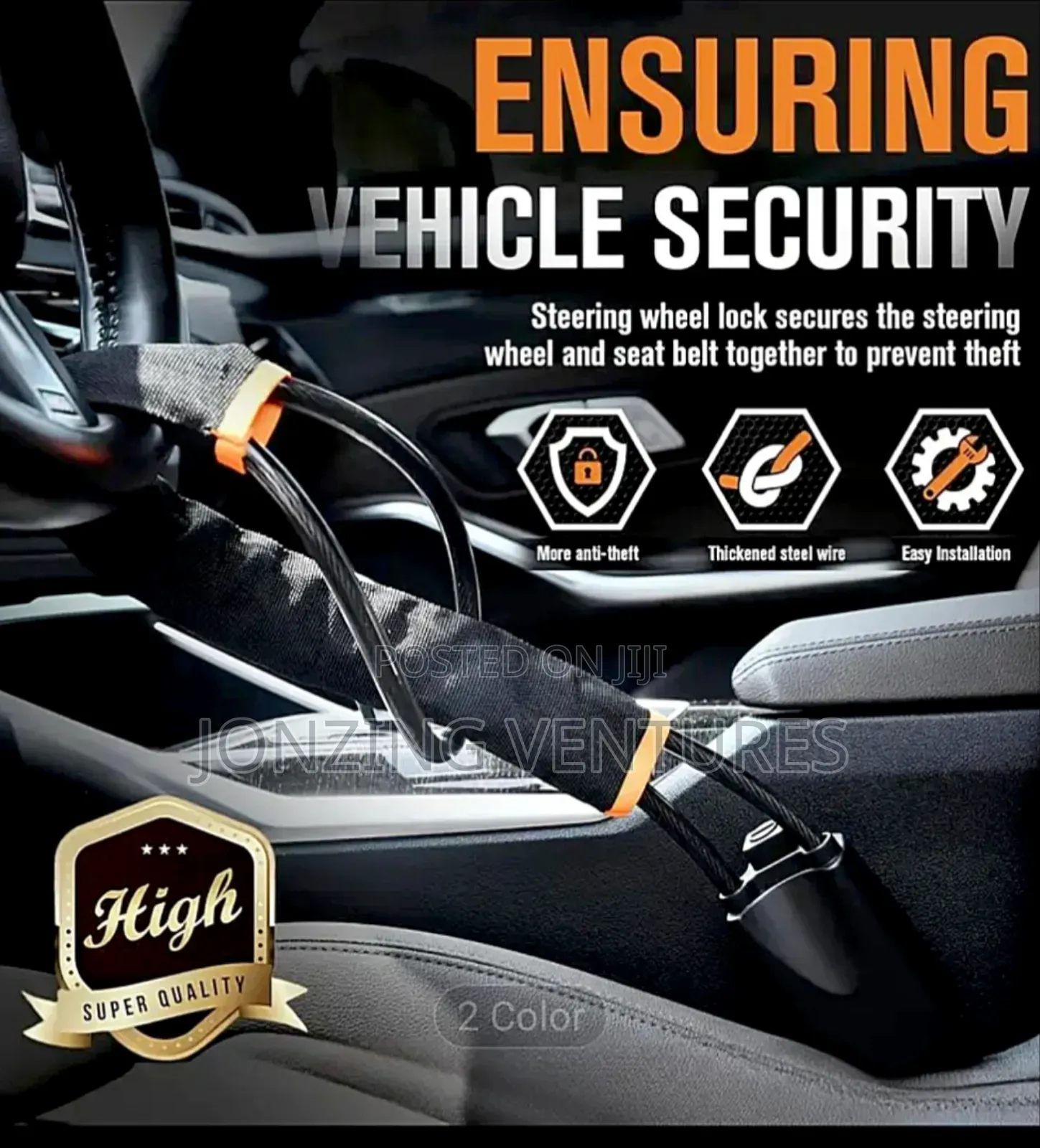 Universal Car Steering Wheel Lock