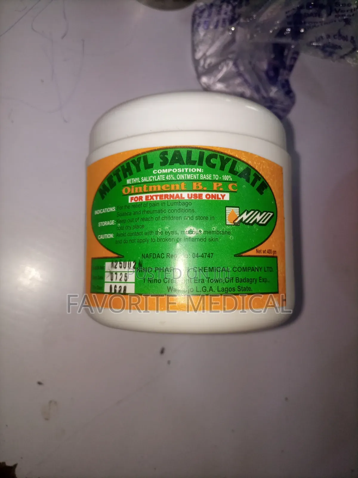 Medium_sized Methyl Salicylate Ointment