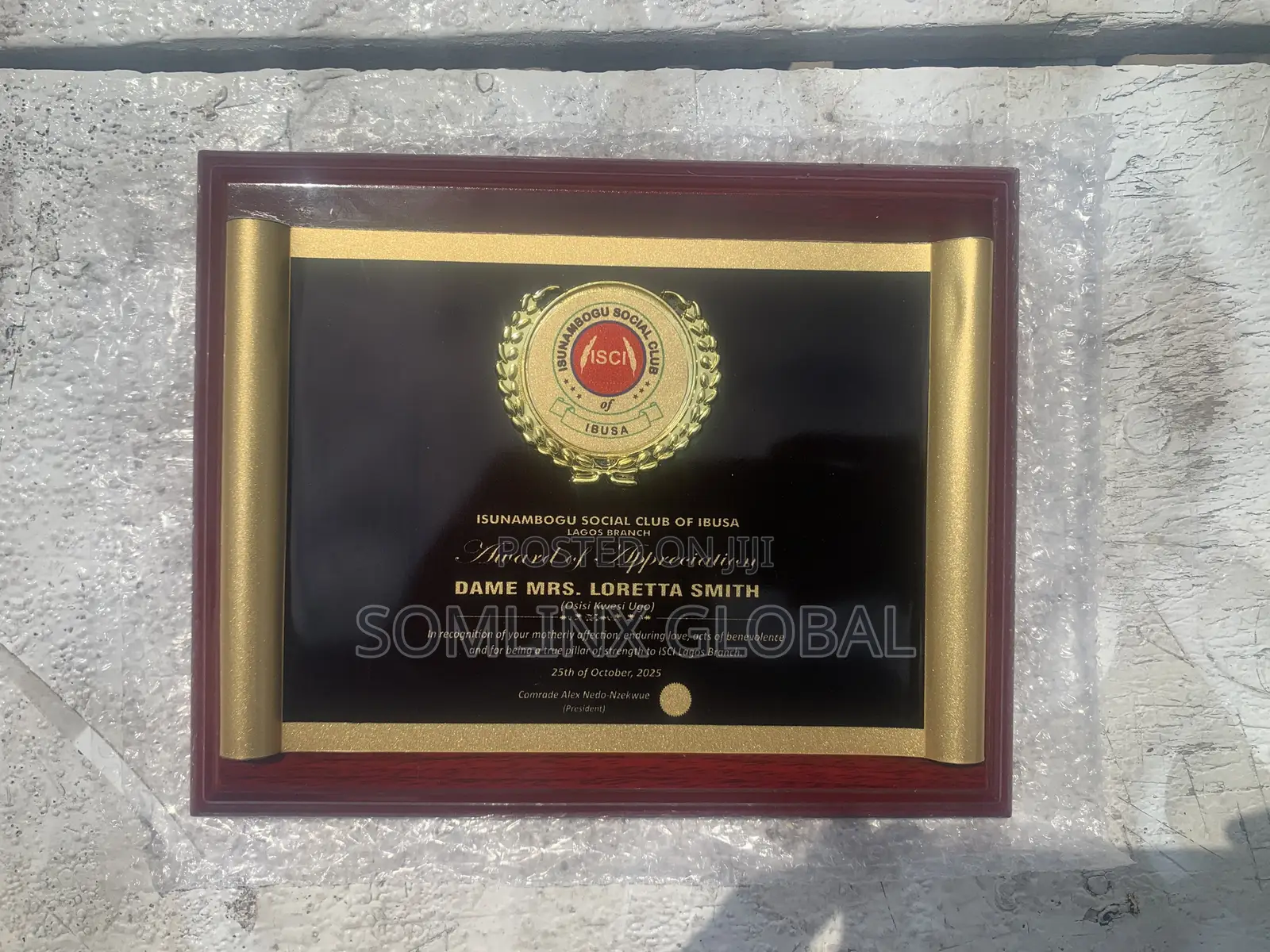 Wooden Plaque, With Particular Design