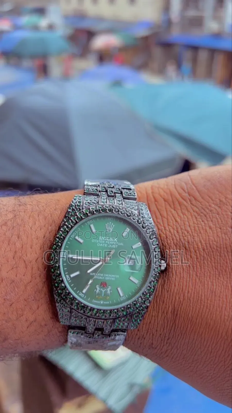 Rolex With Coat of Arm Wristwatch