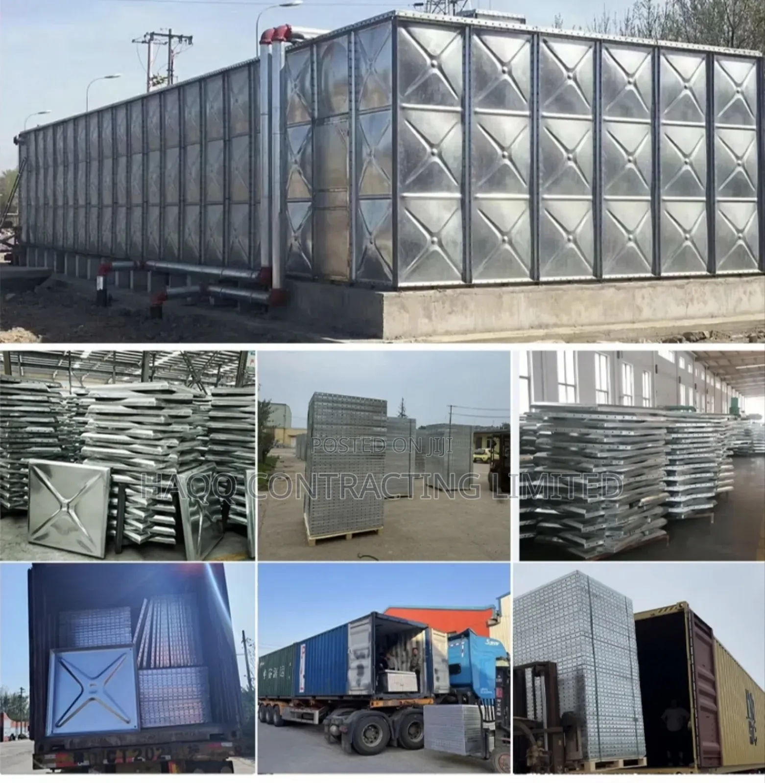 Galvanized Braithwaite Pressed Steel Water Tank Services