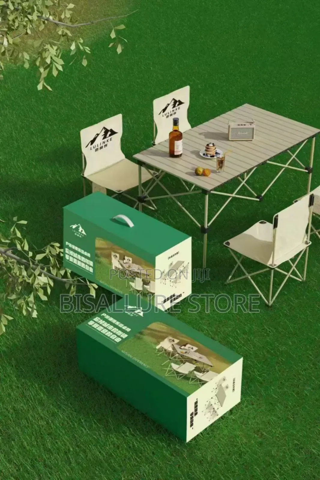 Foldable Picnic Table With 4 Chairs