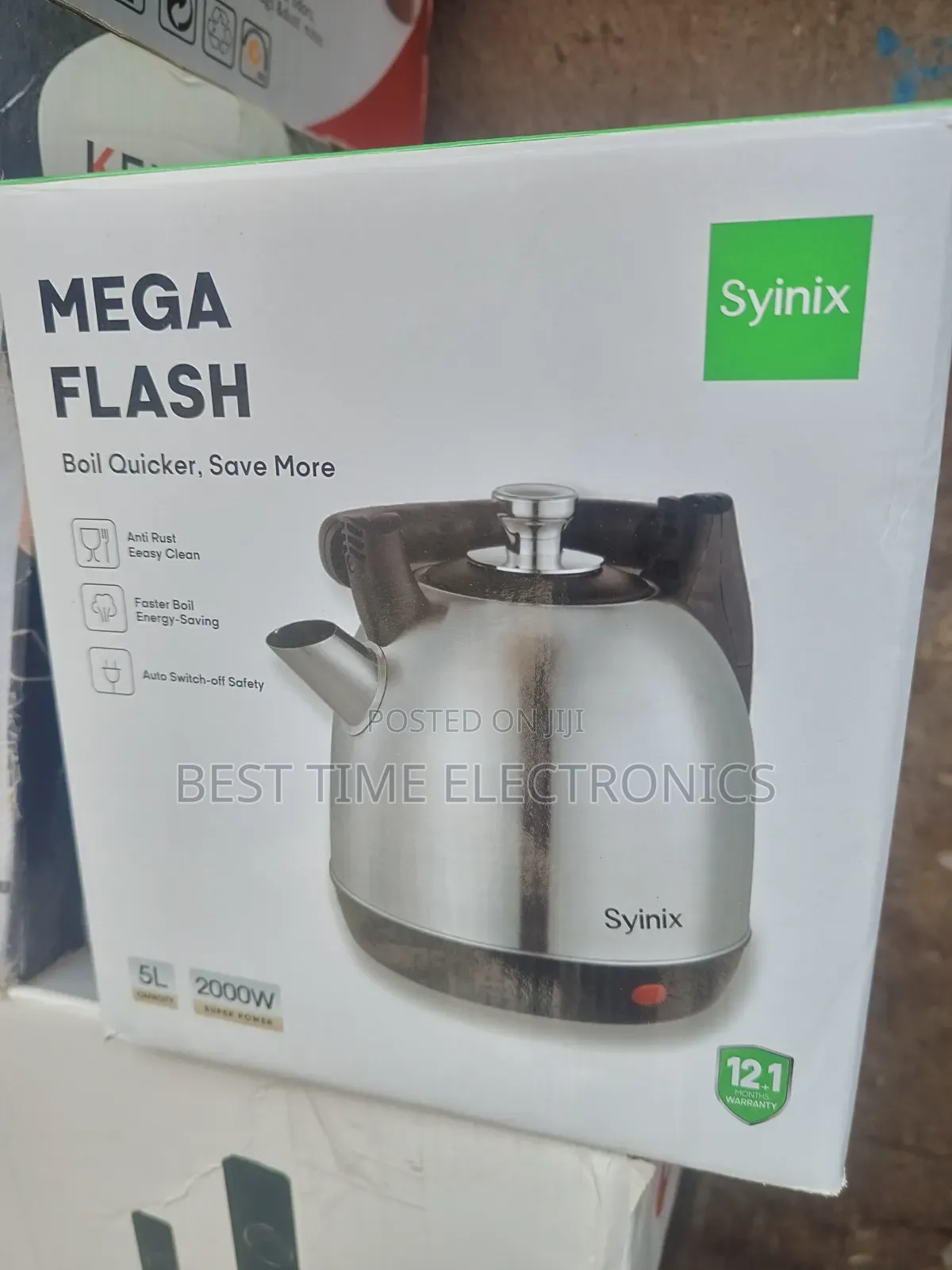 Original Syinix Mega Flash 5.0ltr Electrical Kettle