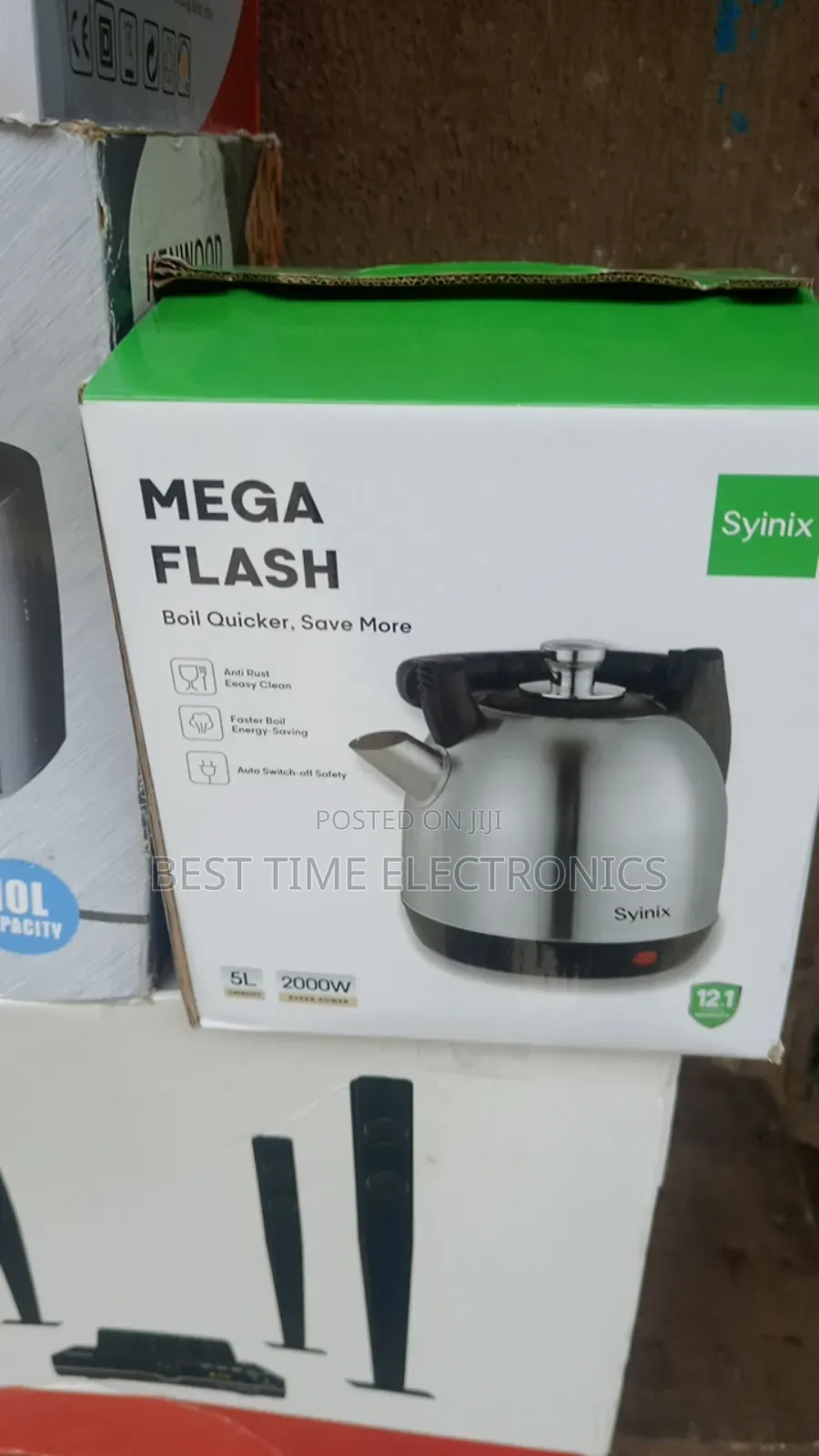 Original Syinix Mega Flash 5.0ltr Electrical Kettle
