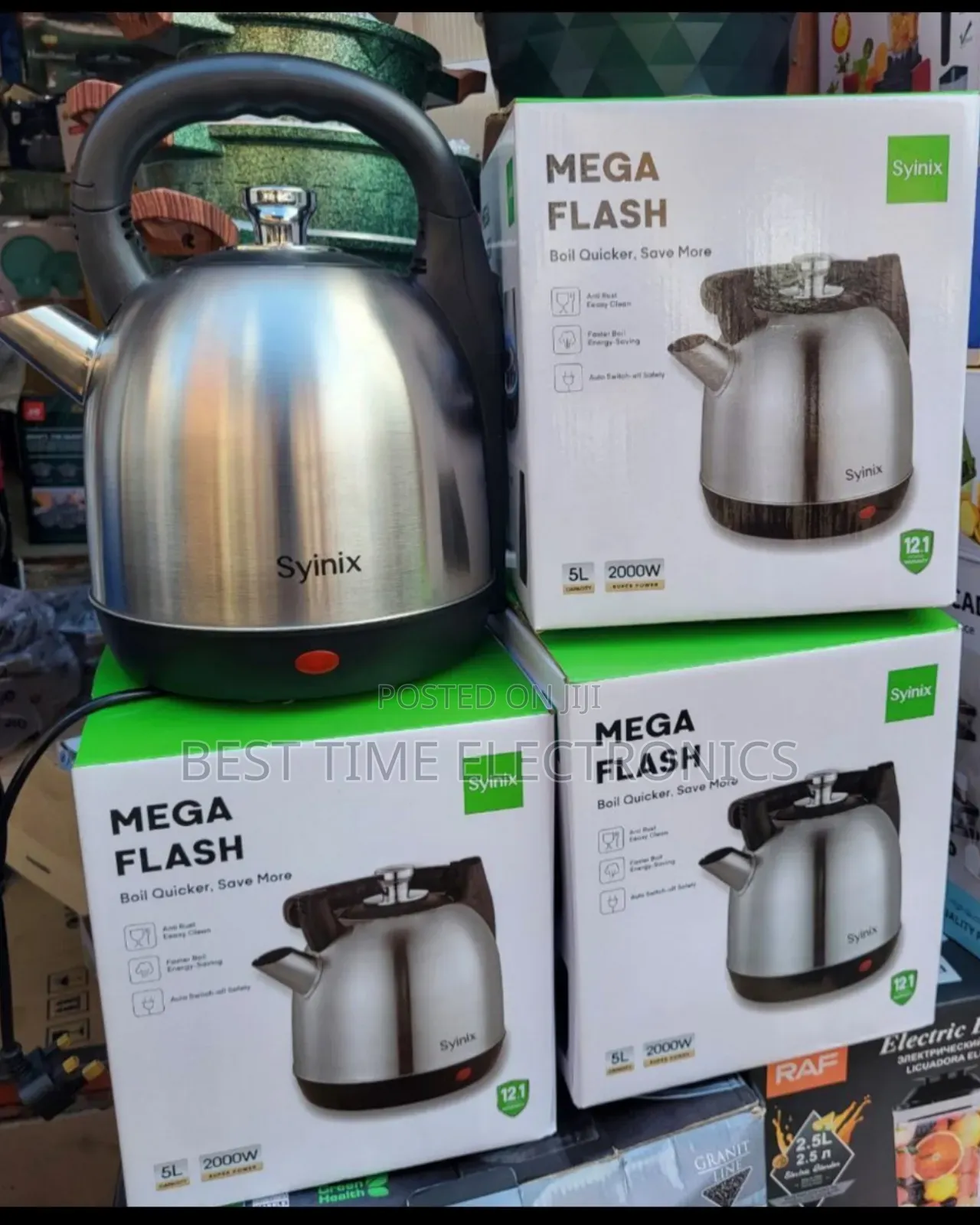 Original Syinix Mega Flash 5.0ltr Electrical Kettle