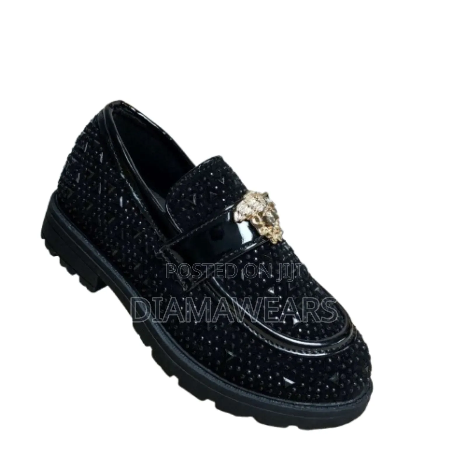 Bkack Unisex Children Loafers Shoes