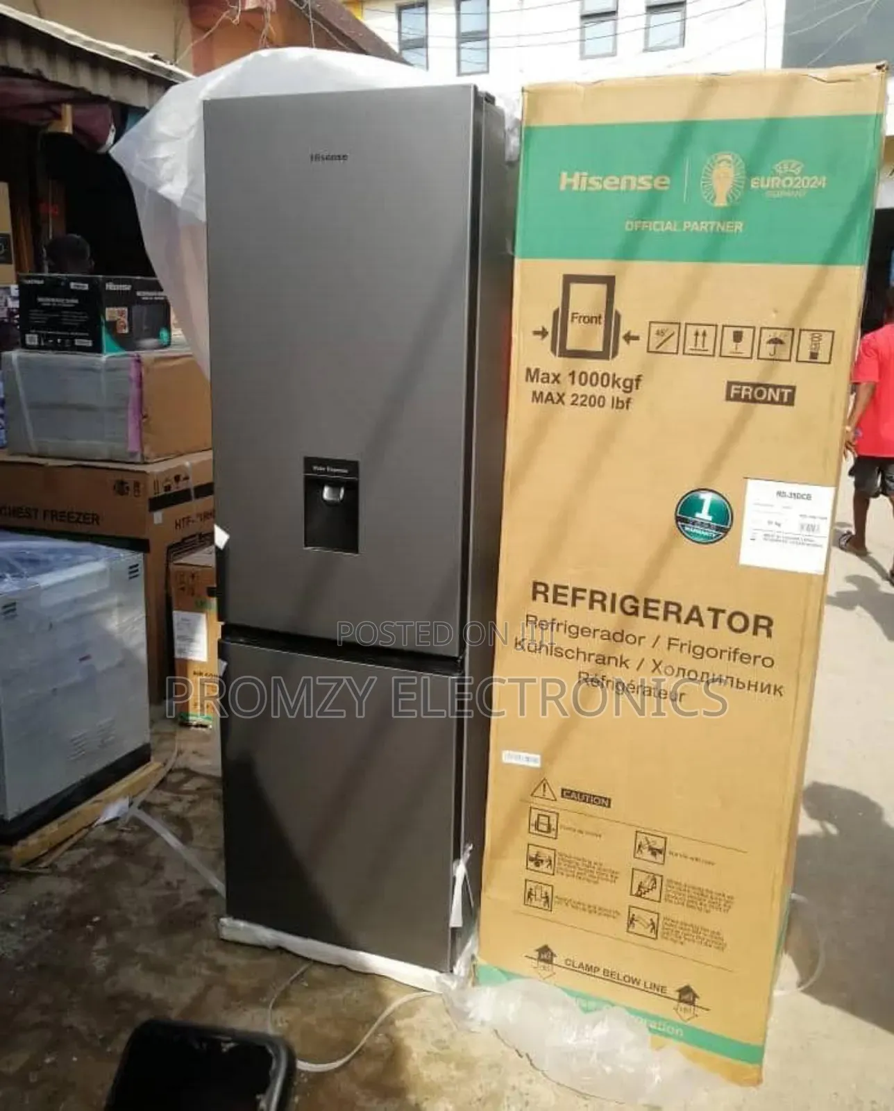 Hisense Refrigerator Rd-35dcb With Water Dispenser Double Door 264l