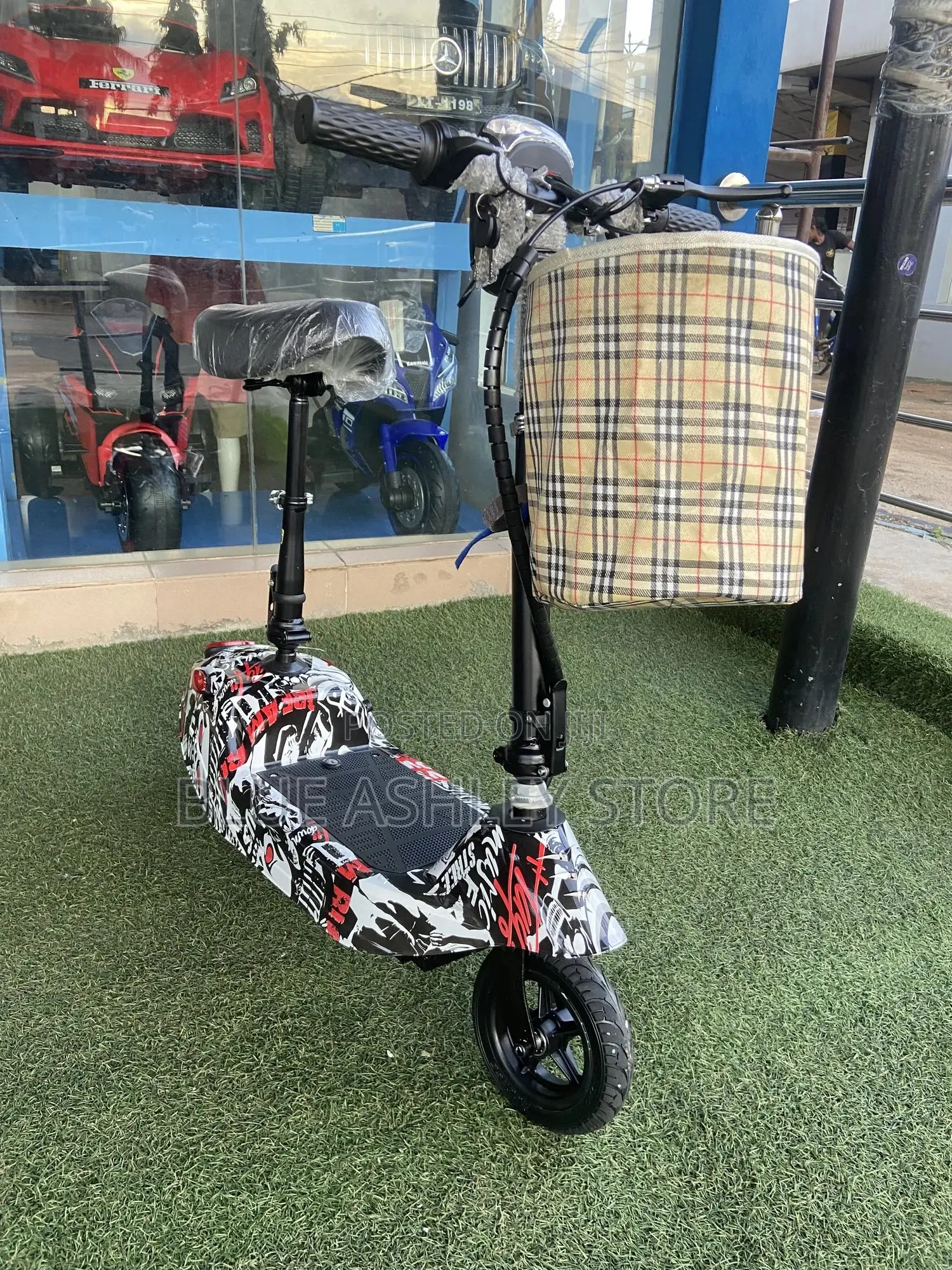 Foldable Mini Electric Scooter 24v Plus Seat for Adult and Teens Red