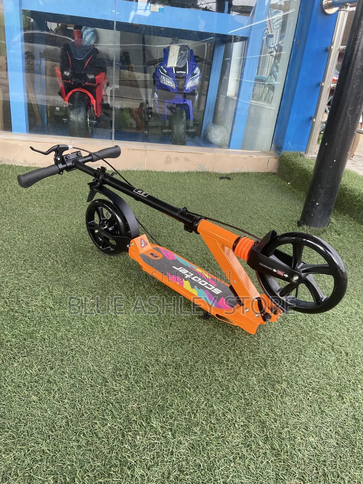 Foldable Kick Scooter for Adults and Teens Yellow