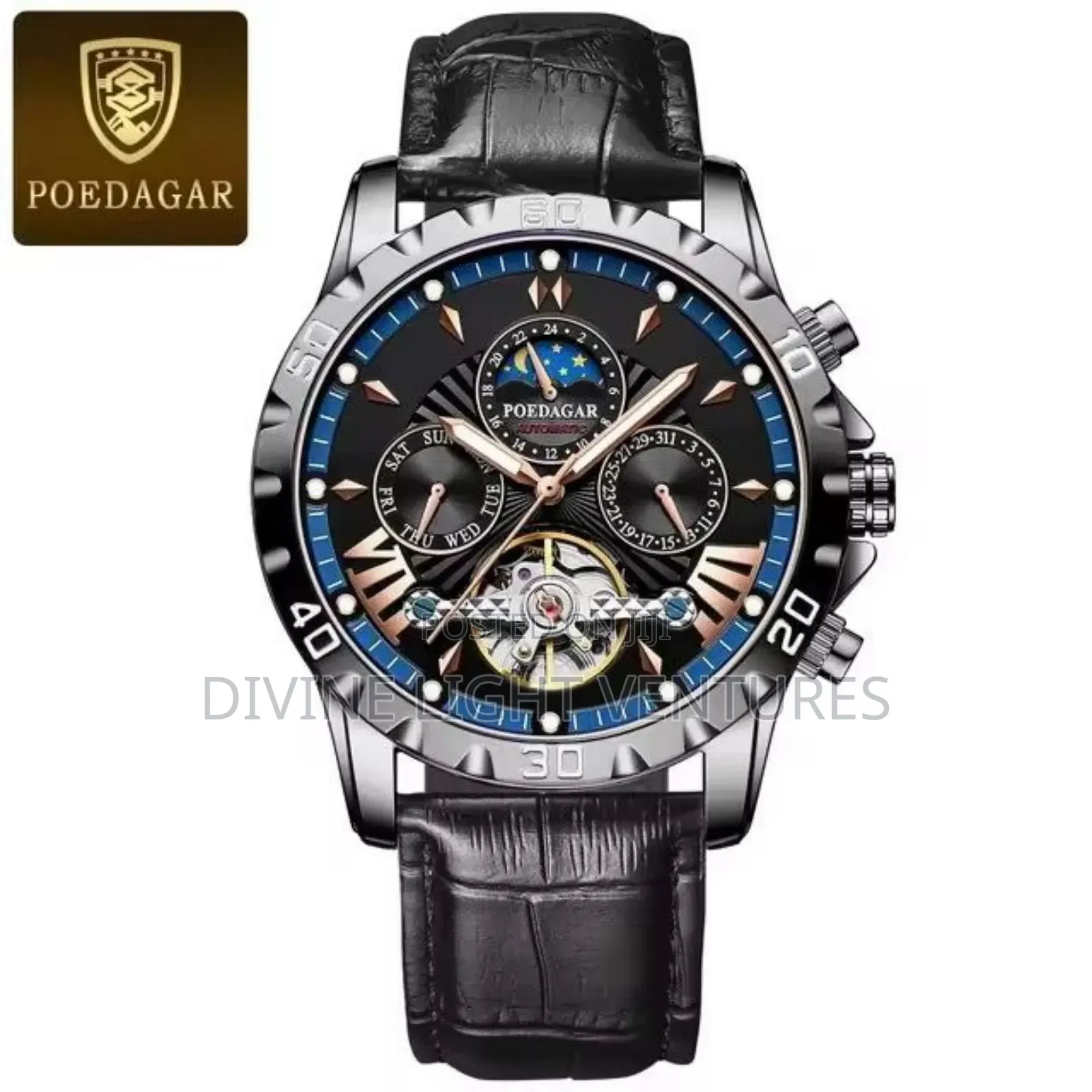Beautiful Poedagar Leather Watch