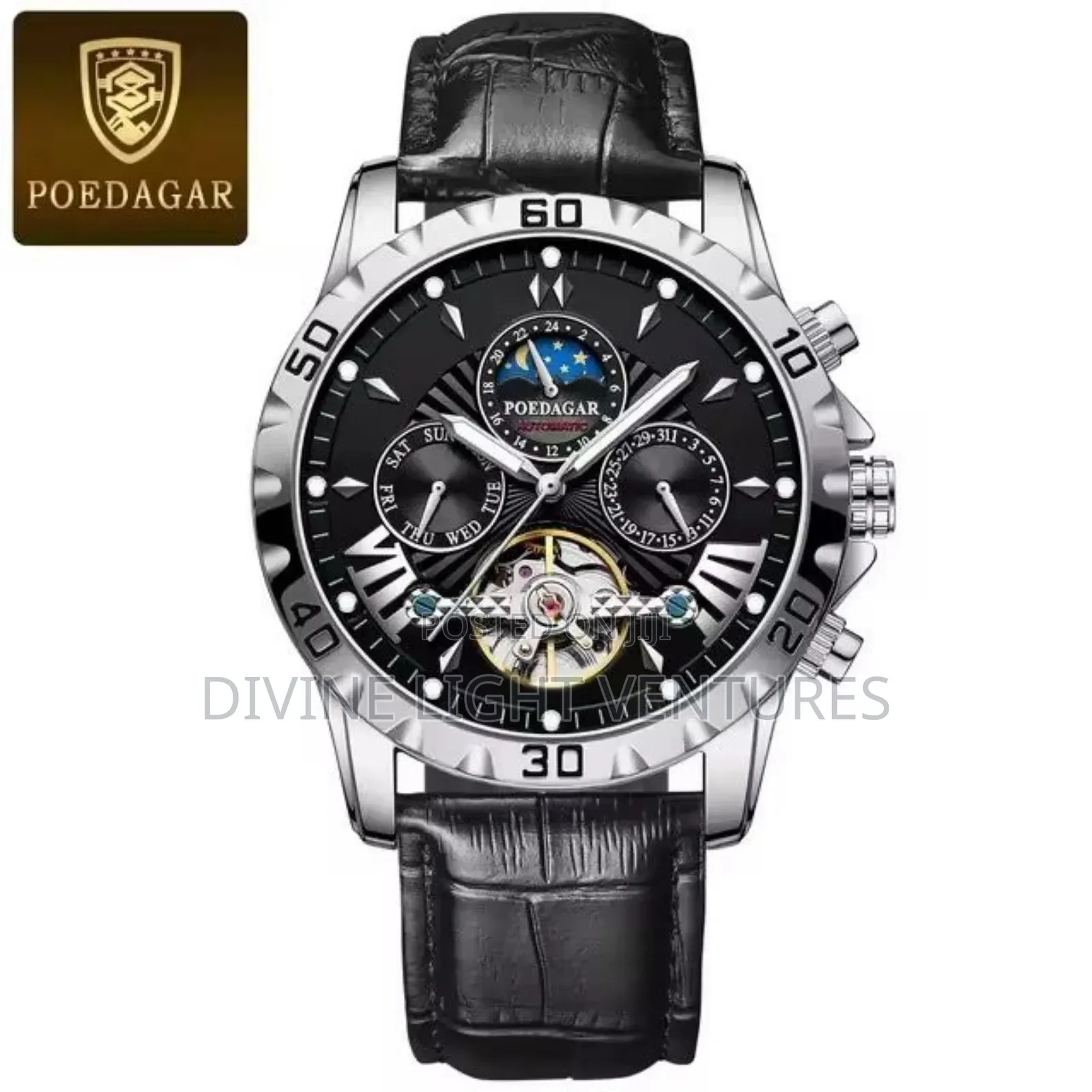 Beautiful Poedagar Leather Watch