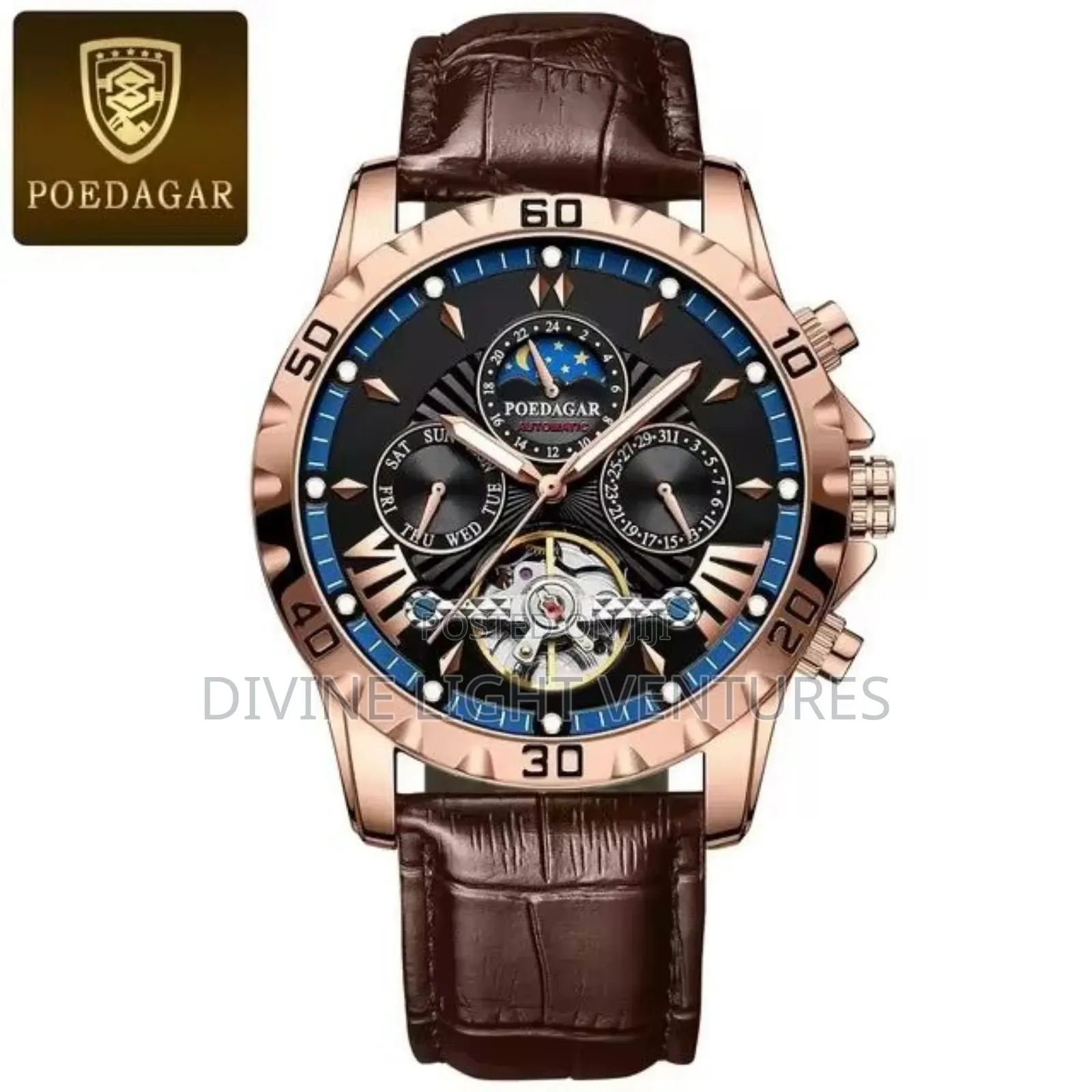 Beautiful Poedagar Leather Watch