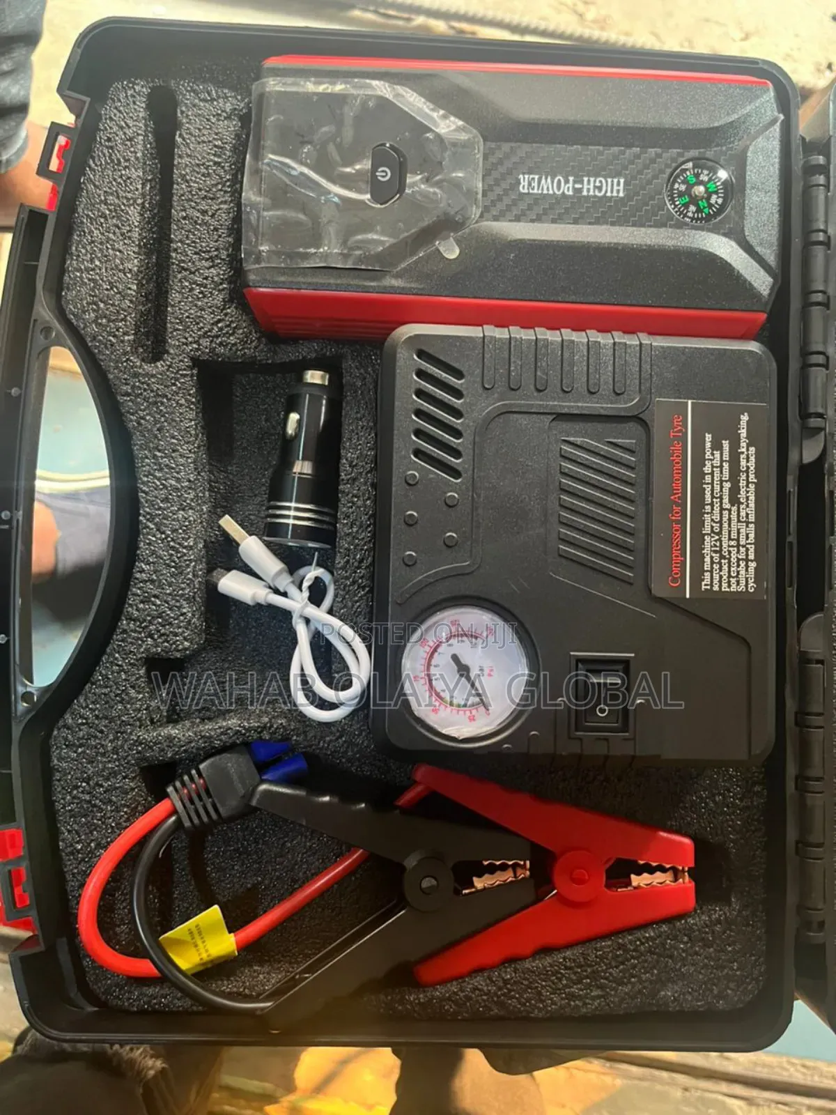 High-Power Multi-Function Jump Starter – Portable Car Battery Booster