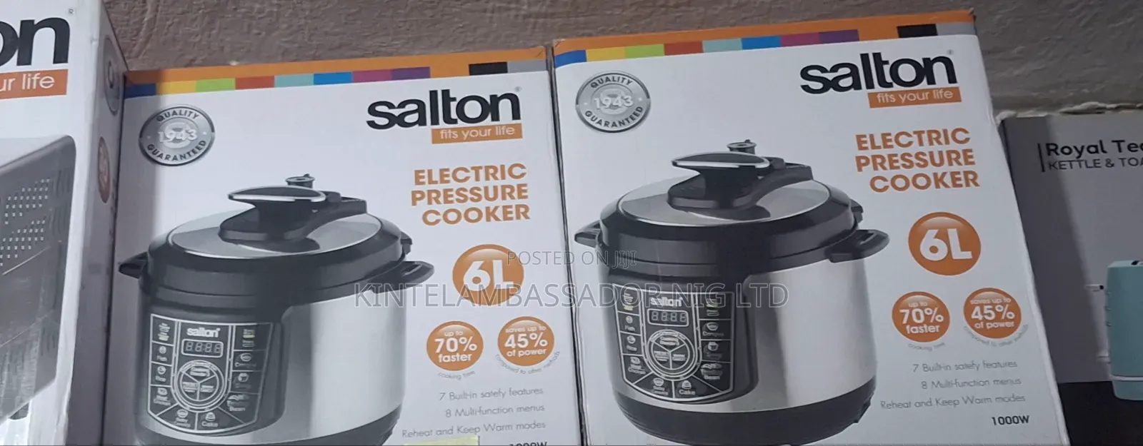 Salton Electric Presssure Cooker -6 L