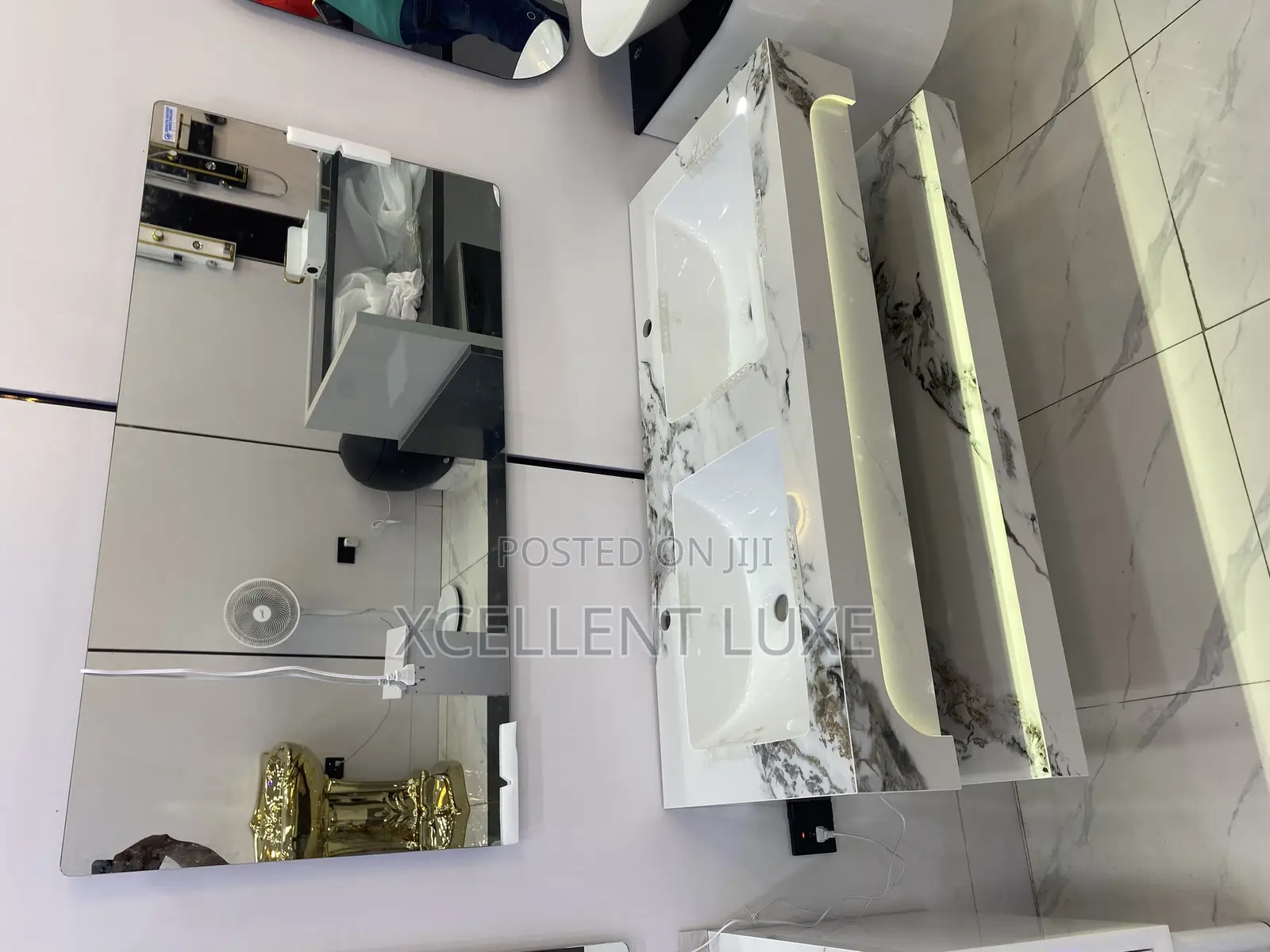 Vanity Cabinet Basin With Led Mirror