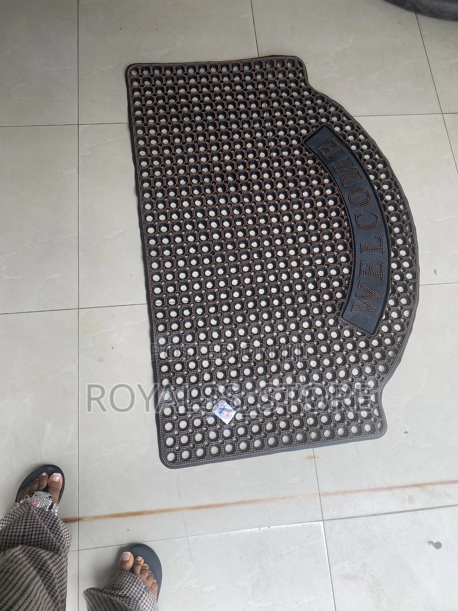 Extra Large and Strong Heavy-Duty Rubber “Welcome” Door Mat