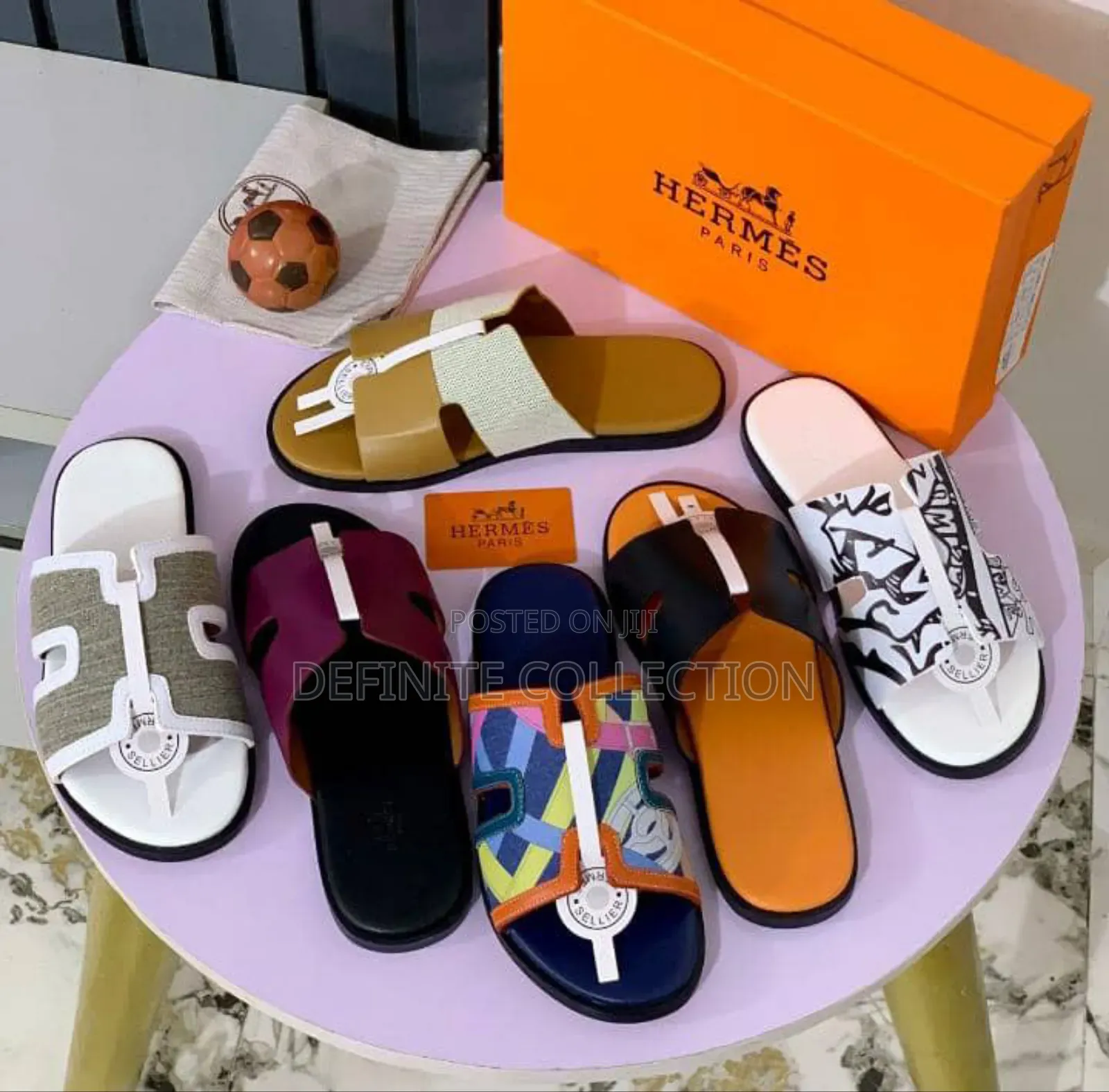 New Hermes Season 2 Leather Slippers